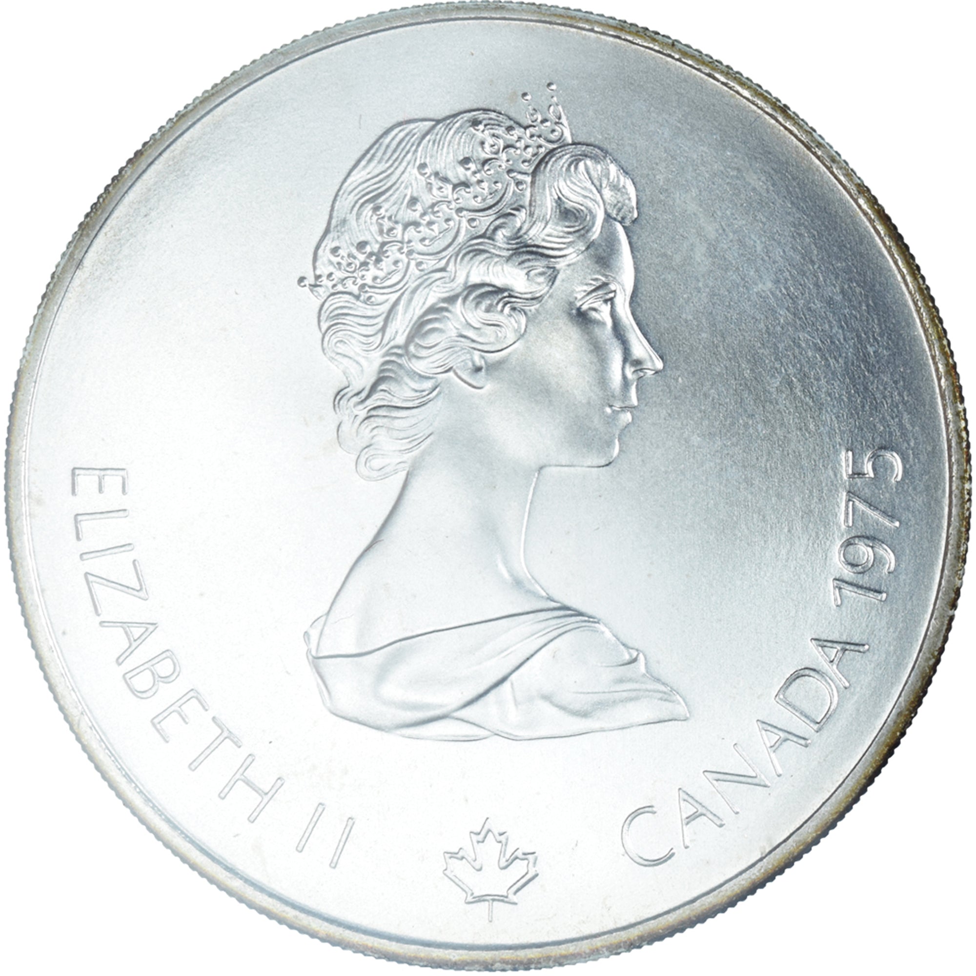 Coin, Canada, Elizabeth II, Marathon, 5 Dollars, 1975, MS(65-70), Silver, KM:98