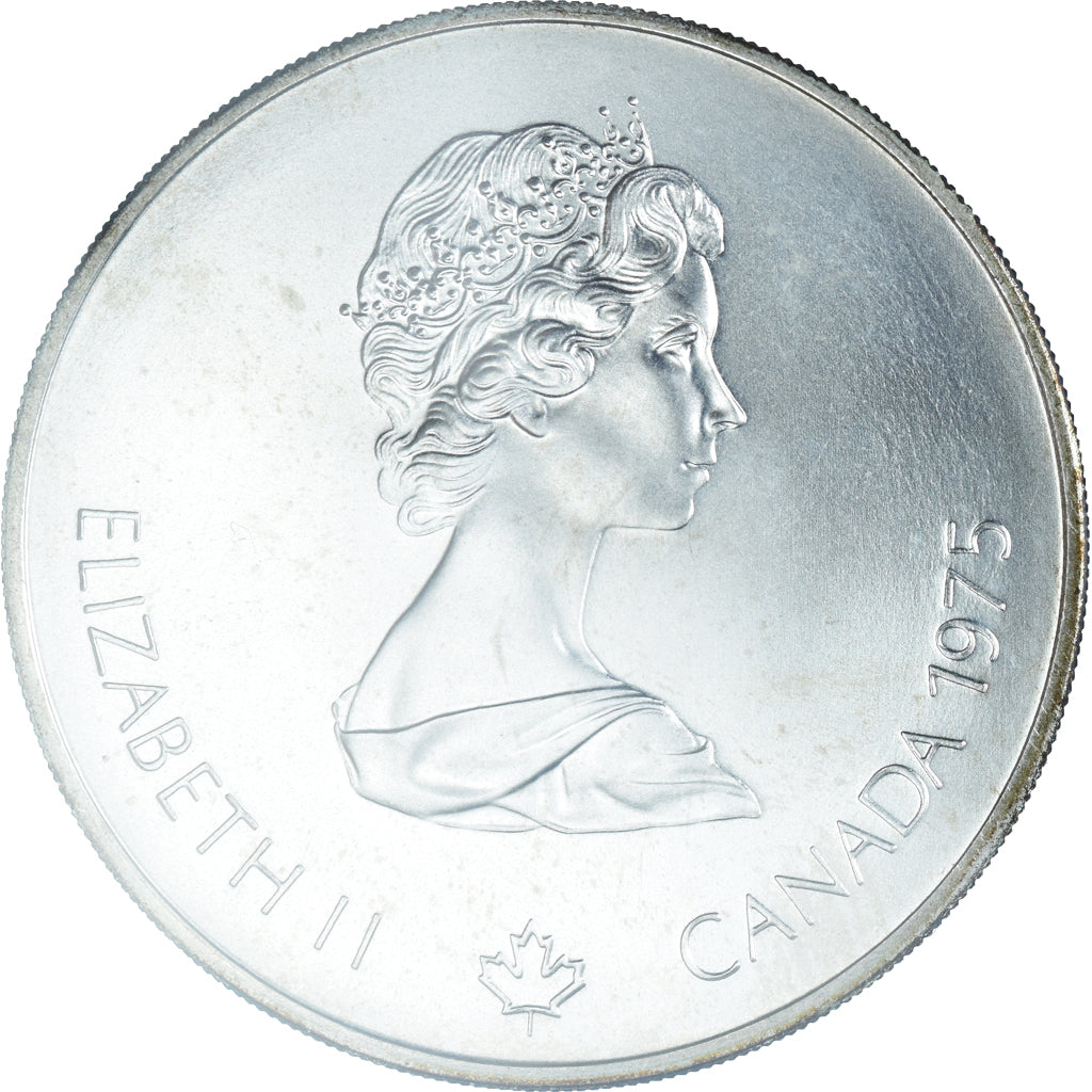 Coin, Canada, Elizabeth II, Marathon, 5 Dollars, 1975, MS(65-70), Silver, KM:98