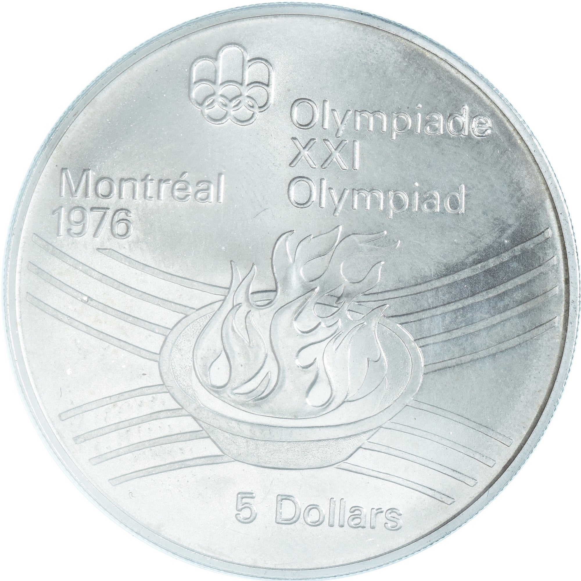 Coin, Canada, Elizabeth II, 5 Dollars, 1976, Royal Canadian Mint, Ottawa