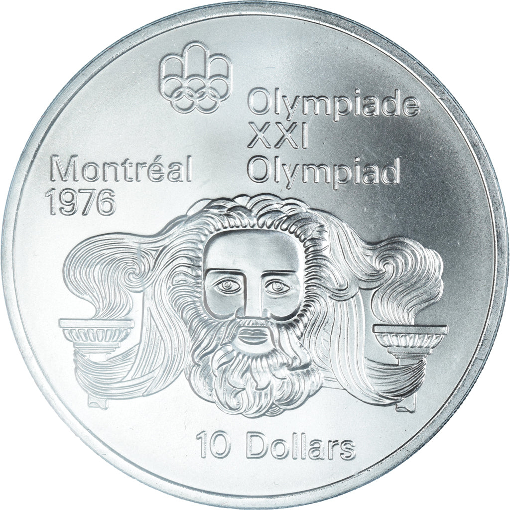 Coin, Canada, Elizabeth II, Zeus, 10 Dollars, 1974, MS(65-70), Silver, KM:93