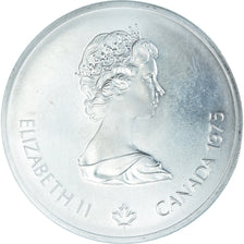 Coin, Canada, Elizabeth II, Canoeing, 10 Dollars, 1975, MS(65-70), Silver