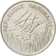 GABON, 100 Francs, 1971, Paris, KM #12, AU(55-58), Nickel, 25, 6.97