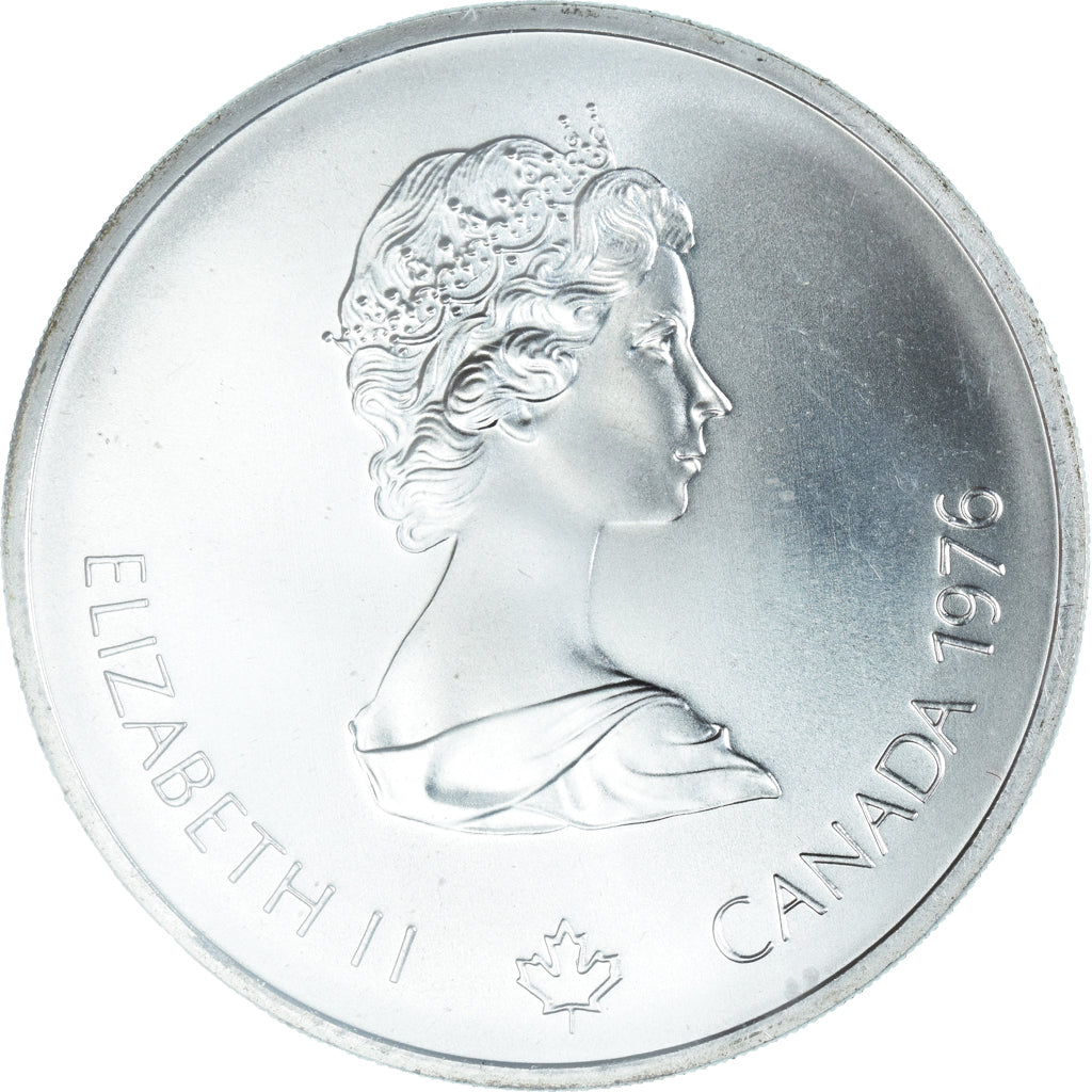 Coin, Canada, Elizabeth II, Soccer, 10 Dollars, 1976, MS(65-70), Silver, KM:111