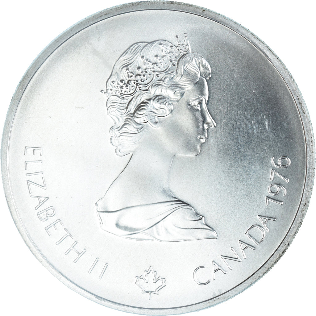 Coin, Canada, Elizabeth II, Soccer, 10 Dollars, 1976, MS(65-70), Silver, KM:111