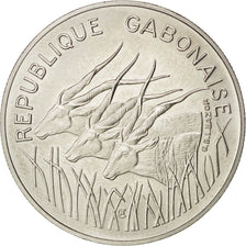 GABON, 100 Francs, 1975, Paris, KM #E6, MS(63), Nickel, 7.07