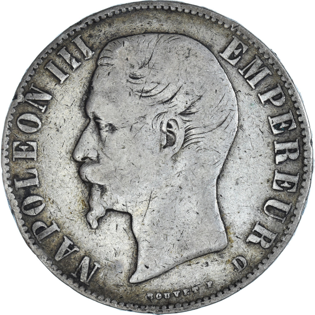 Monnaie, France, Napoleon III, 5 Francs, 1856, Lyon, TB, Argent, Gadoury:734