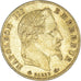 Moneda, Francia, Napoleon III, 5 Francs, 1866, Paris, MBC+, Oro, KM:803.1