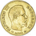 Moneda, Francia, Napoleon III, 10 Francs, 1860, Paris, MBC, Oro, KM:784.3
