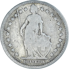 Coin, Switzerland, 2 Francs, 1875, Bern, F(12-15), Silver, KM:21