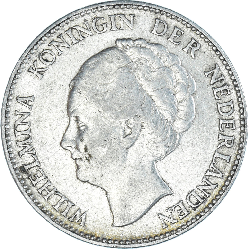 Coin, Netherlands, Wilhelmina I, Gulden, 1931, Utrecht, EF(40-45), Silver
