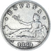 Coin, Spain, Provisional Government, 2 Pesetas, 1869, Madrid, VF(20-25), Silver
