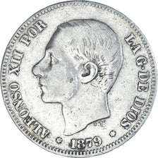 Monnaie, Espagne, Alfonso XII, 2 Pesetas, 1879, Madrid, TB, Argent, KM:678.1
