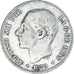 Monnaie, Espagne, Alfonso XII, 2 Pesetas, 1879, Madrid, TB, Argent, KM:678.1
