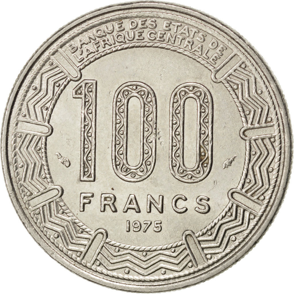 Gabon, 100 Francs 1975, KM 13