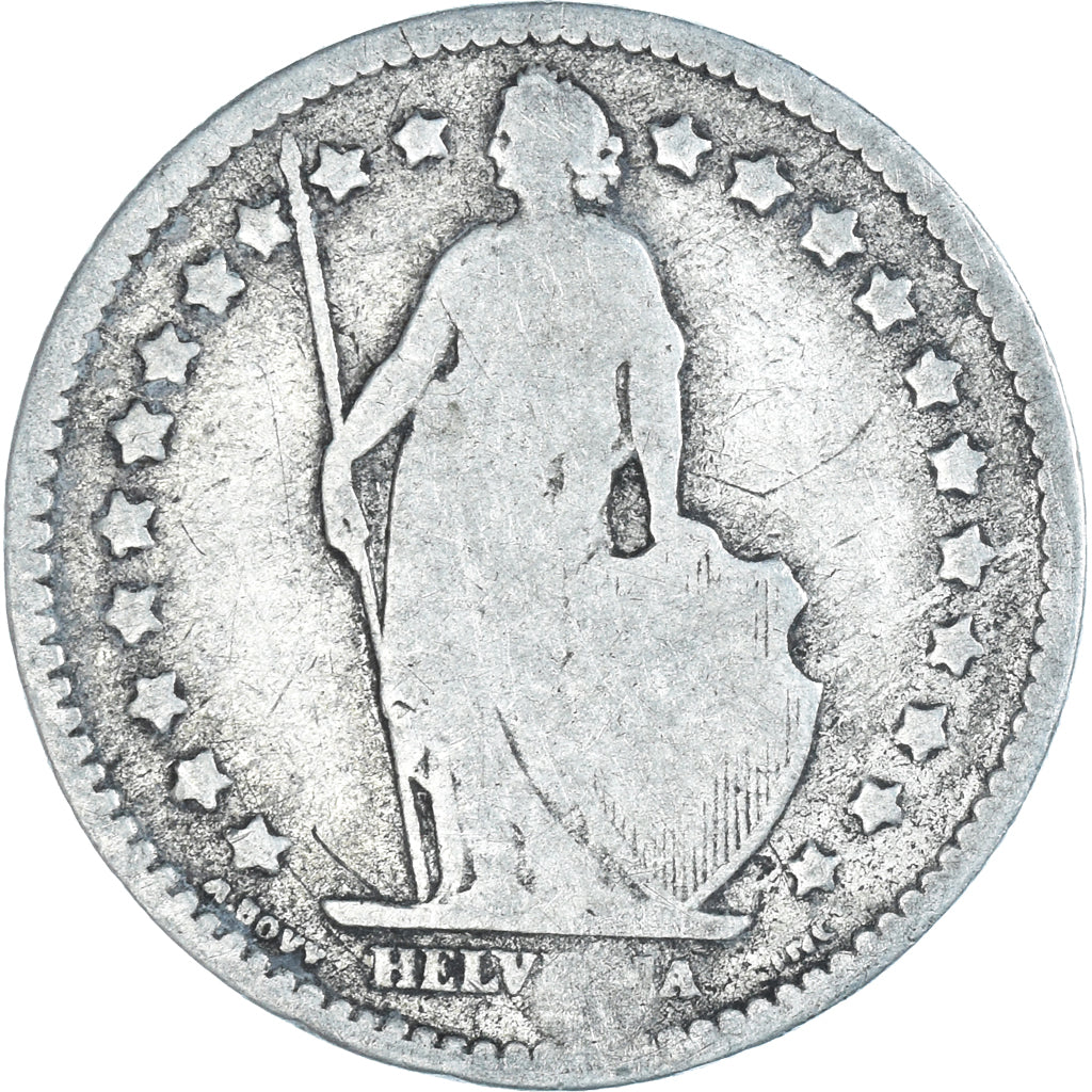 Coin, Switzerland, Franc, 1875, Bern, F(12-15), Silver, KM:24