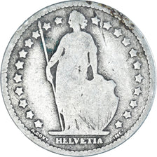 Coin, Switzerland, Franc, 1876, Bern, F(12-15), Silver, KM:24