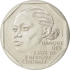 GABON, 500 Francs, 1985, Paris, KM #E7, MS(63), Cupro-nickel, 10.94