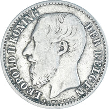 Coin, Belgium, Leopold II, Franc, 1887, VF(20-25), Silver, KM:29.1
