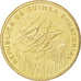 EQUATORIAL GUINEA, 25 Francos, 1985, KM #E29, AU(55-58), Aluminum-Bronze, 8.05