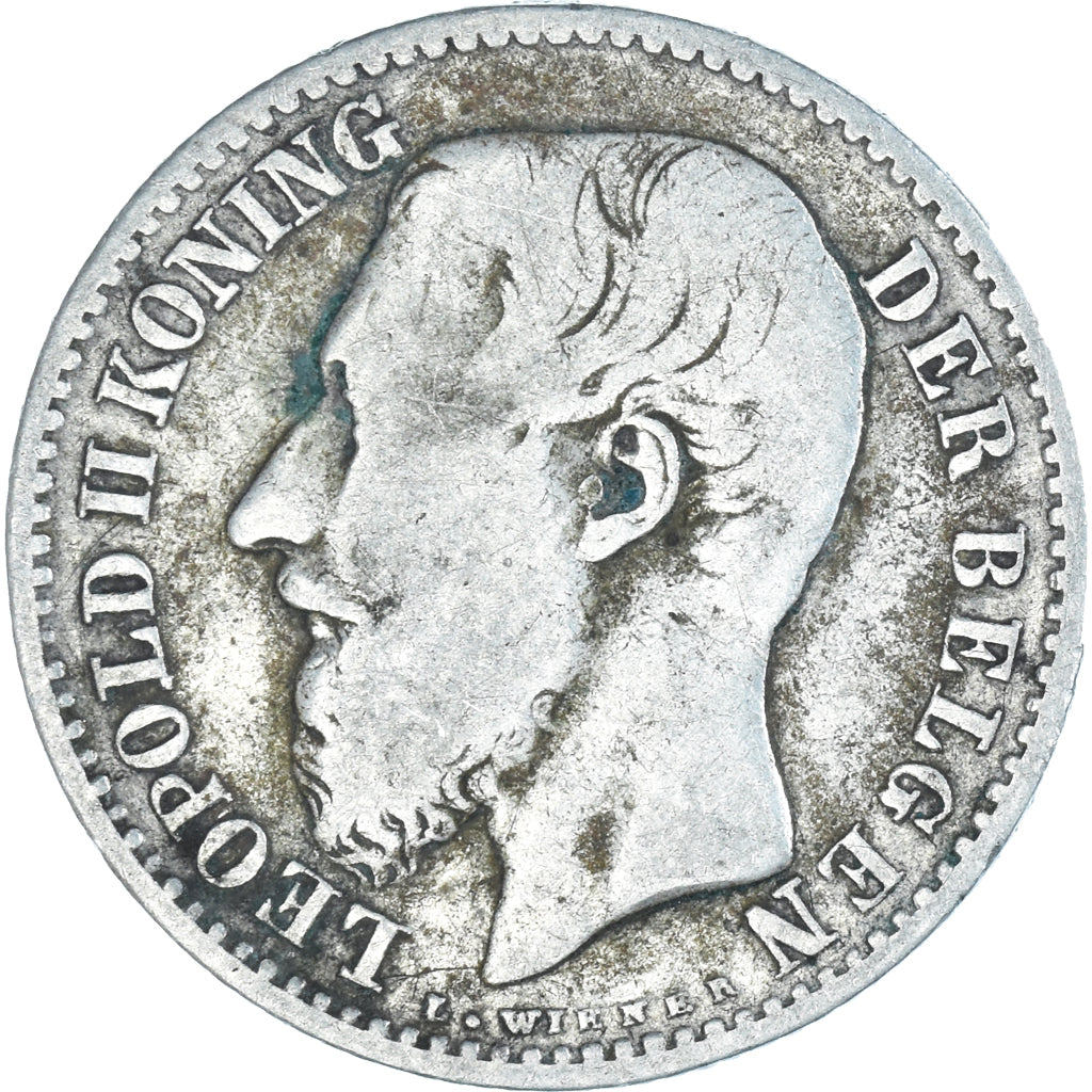 Monnaie, Belgique, Leopold II, Franc, 1887, TB, Argent, KM:29.1