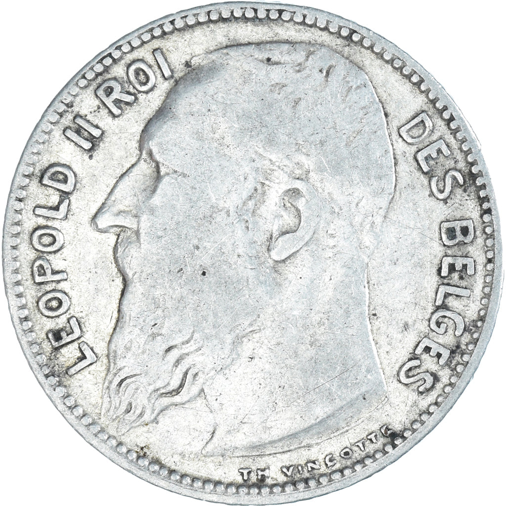 Coin, Belgium, Franc, 1909, VF(30-35), Silver, KM:56.1