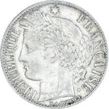Coin, France, Cérès, Franc, 1871, Paris, AU(50-53), Silver, KM:822.1