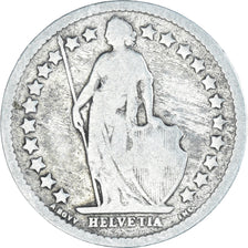 Coin, Switzerland, 1/2 Franc, 1879, Bern, VF(20-25), Silver, KM:23