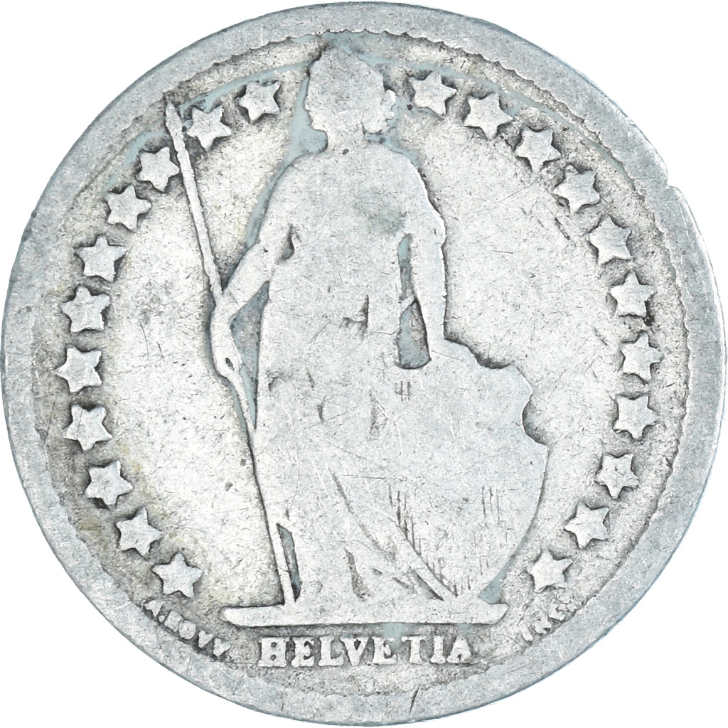 Monnaie, Suisse, 1/2 Franc, 1882, Bern, B+, Argent, KM:23