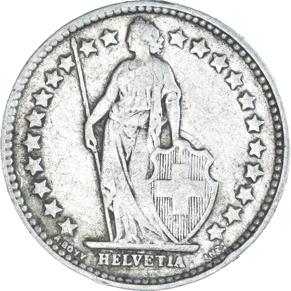 Moneta, Szwajcaria, 1/2 Franc, 1906, Bern, EF(40-45), Srebro, KM:23
