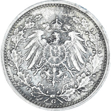Coin, GERMANY - EMPIRE, 1/2 Mark, 1918, Karlsruhe, EF(40-45), Silver, KM:17