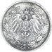 Coin, GERMANY - EMPIRE, 1/2 Mark, 1918, Karlsruhe, EF(40-45), Silver, KM:17