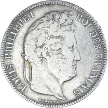 Coin, France, Louis-Philippe, 5 Francs, 1838, Marseille, VF(20-25), Silver