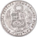 Coin, Peru, SOUTH PERU, Sol, 1872, Lima, EF(40-45), Silver, KM:196.3