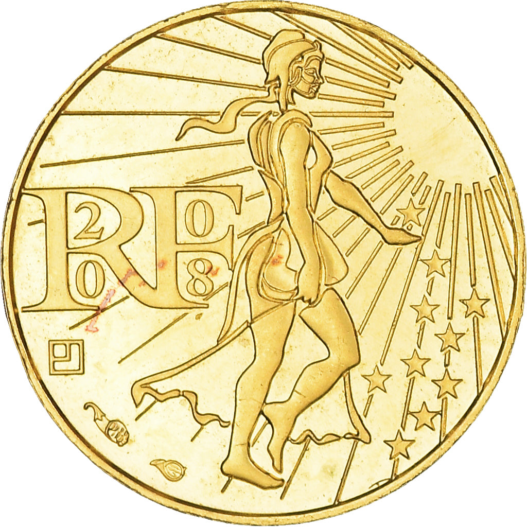 France, 100 Euro, 2008, Paris, Semeuse, SPL+, Or, Gadoury:3, KM:1536