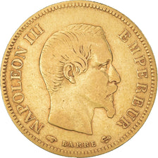 Monnaie, France, Napoleon III, 10 Francs, 1855, Paris, TB, Or, Gadoury:1014