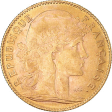 Coin, France, Marianne, 10 Francs, 1910, Paris, AU(50-53), Gold, KM:846