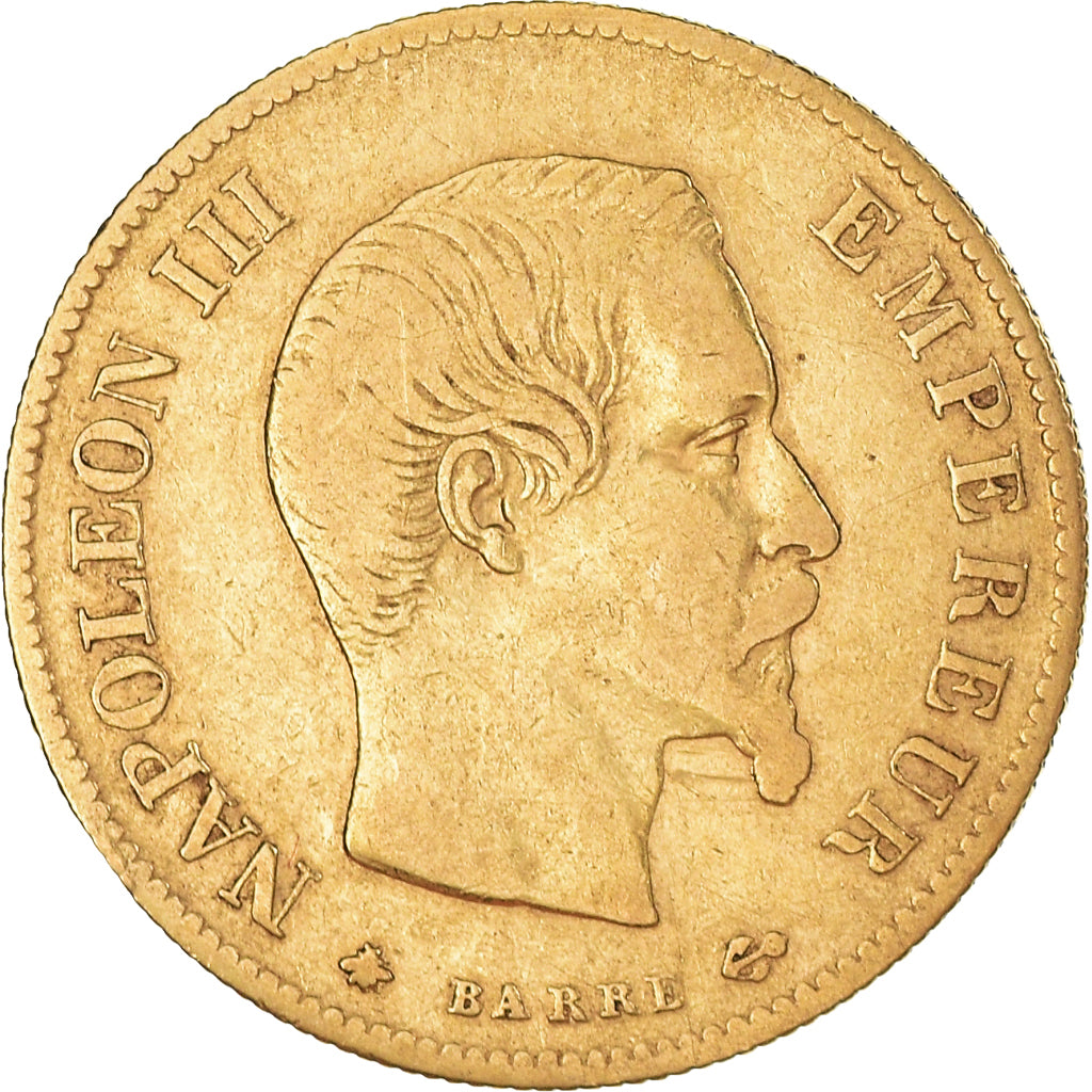 Coin, France, Napoleon III, 10 Francs, 1859, Strasbourg, VF(30-35), Gold