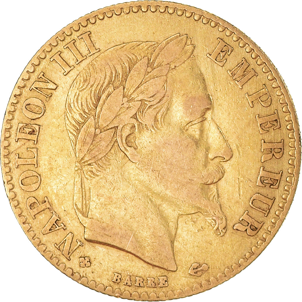 Moneda, Francia, Napoleon III, 10 Francs, 1862, Strasbourg, Hybrid issue, MBC