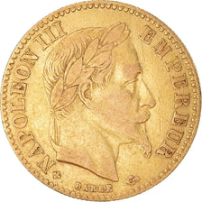 Moneda, Francia, Napoleon III, 10 Francs, 1862, Strasbourg, Hybrid issue, MBC