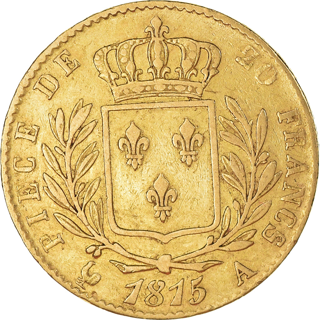 Monnaie, France, Louis XVIII, 20 Francs, 1815, Paris, TB+, Or, KM:706.1