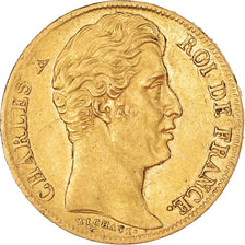 Munten, Frankrijk, Charles X, 20 Francs, 1830, Paris, ZF+, Goud, KM:726.1