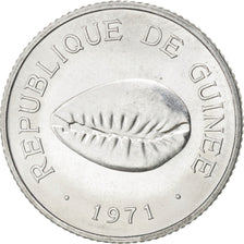 GUINEA, 50 Cauris, 1971, KM #42, MS(63), Aluminum, 0.69