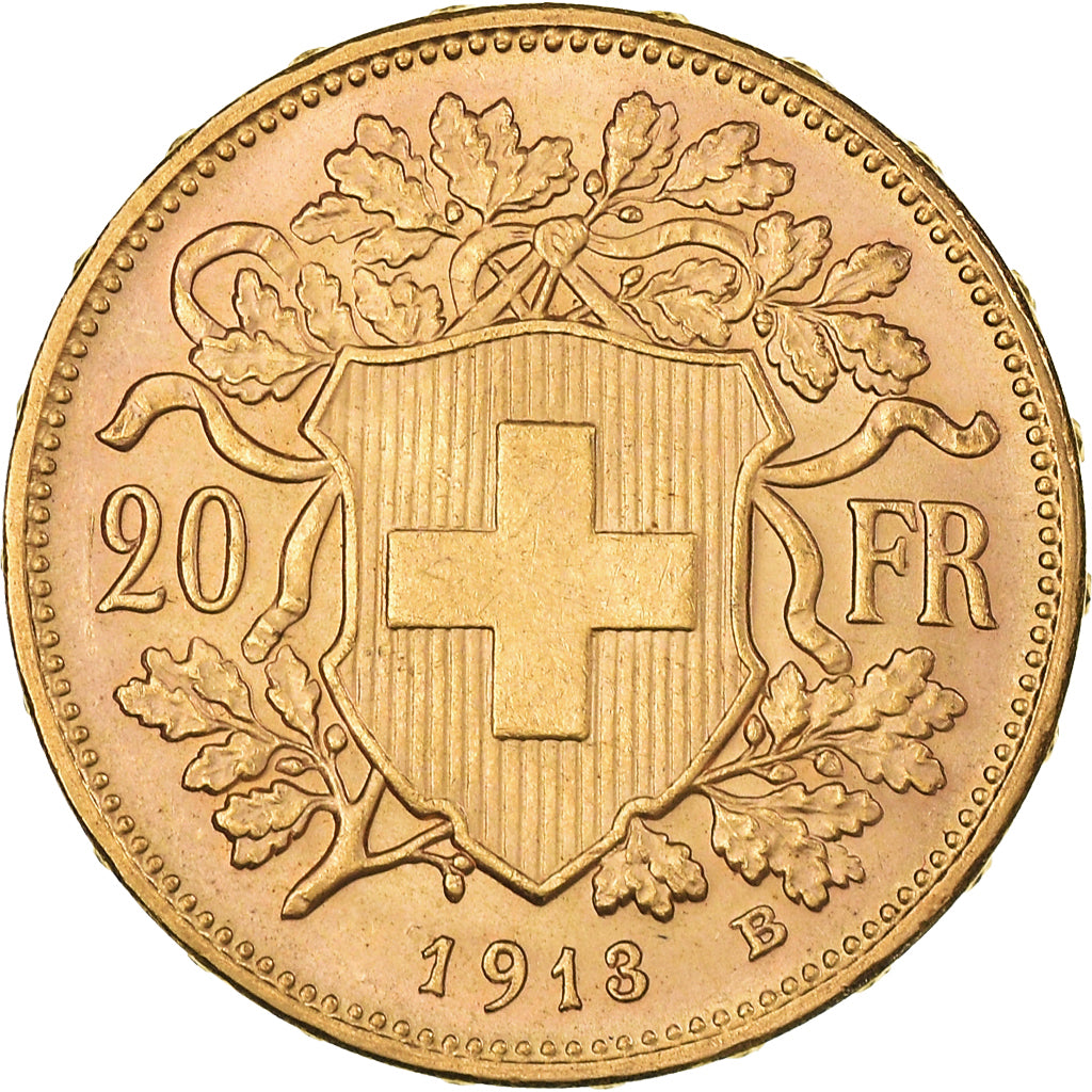 Münze, Schweiz, 20 Francs, 1913, Bern, VZ+, Gold, KM:35.1