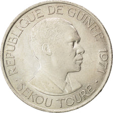 GUINEA, 100 Francs, 1971, KM #41, MS(63), Copper-Nickel, 16.95
