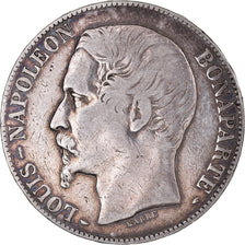 Moeda, França, Napoléon III, 5 Francs, 1852, Paris, VF(20-25), Prata