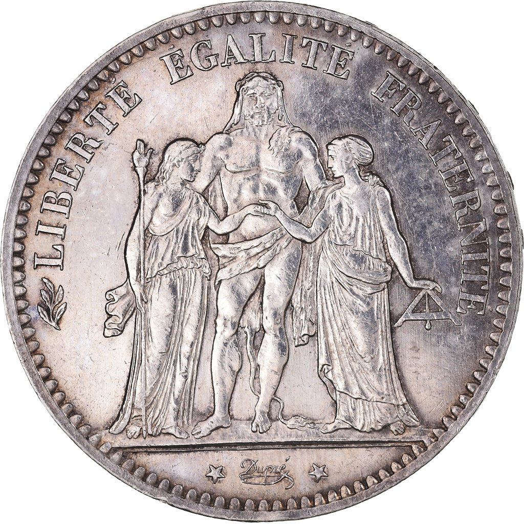Coin, France, Hercule, 5 Francs, 1876, Paris, AU(55-58), Silver, KM:820.1