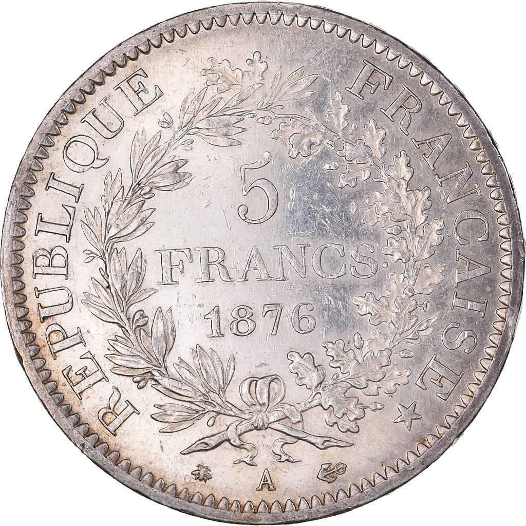 Monnaie, France, Hercule, 5 Francs, 1876, Paris, SUP, Argent, Gadoury:745a