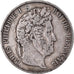 Monnaie, France, Louis-Philippe, 5 Francs, 1845, Strasbourg, TB+, Argent