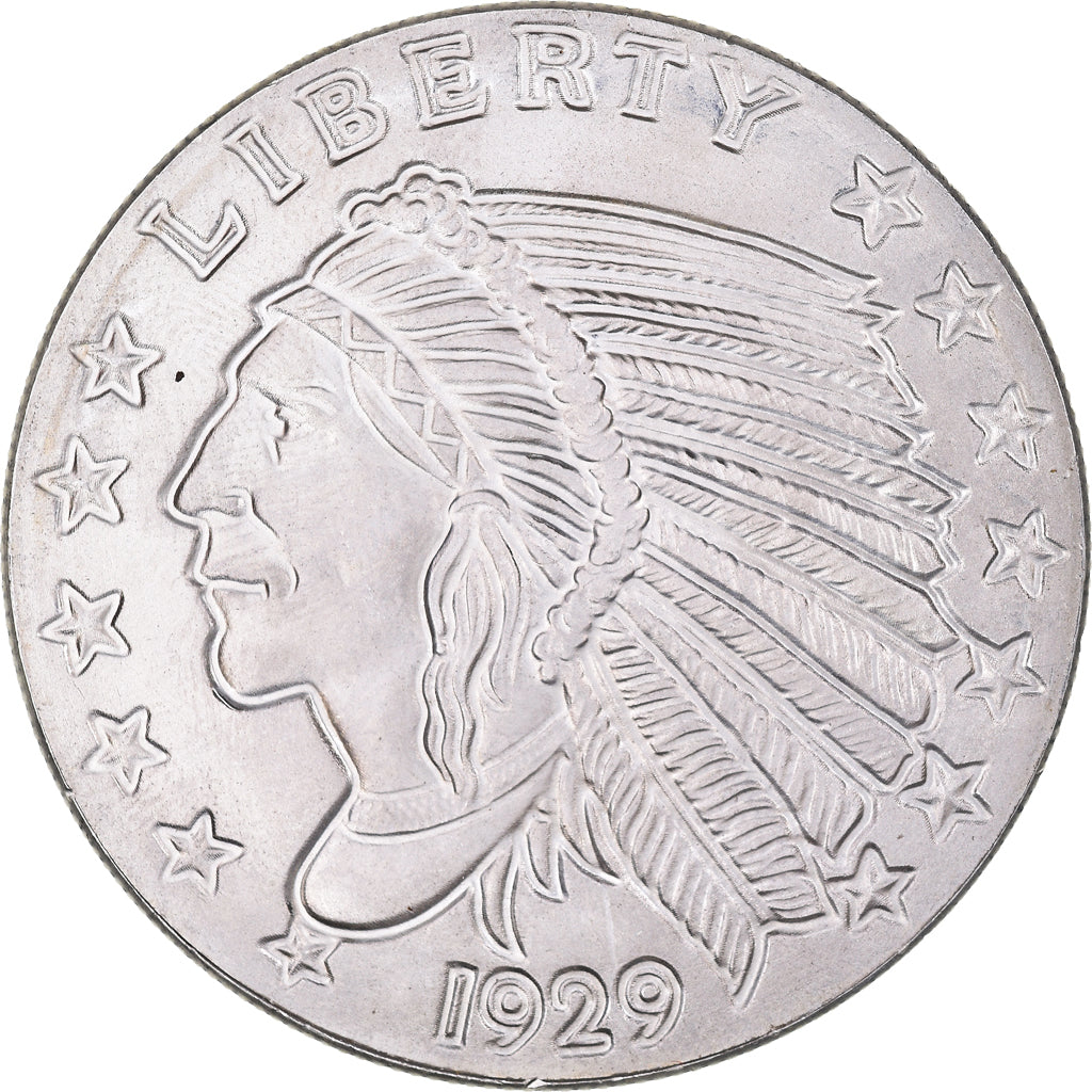 Monnaie, États-Unis, Indian Head, 1 Troy Ounce, 1929, American Mint, SPL
