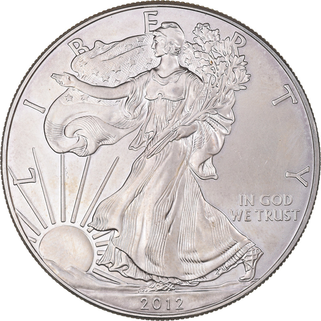 Moneta, Stati Uniti, Silver Eagle, Dollar, 2012, 1 Oz, SPL+, Argento